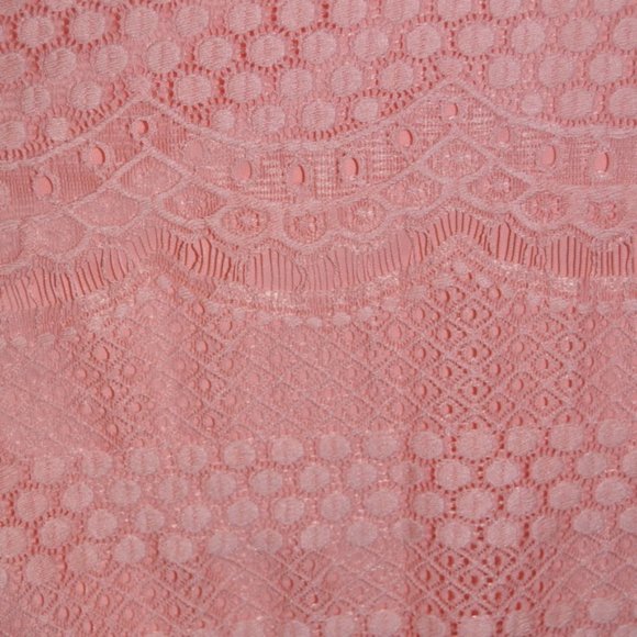 TORRID Blush Allover Lace Hanky Dress L/12 NEW NWT - Picture 7 of 8